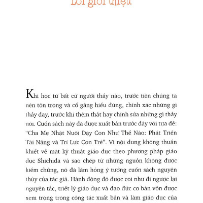 Sách Phát Triển Năng Lực Trí Tuệ Cho Con Theo Phương Pháp Shichida (Dành Cho Trẻ Dưới 7 Tuổi)
