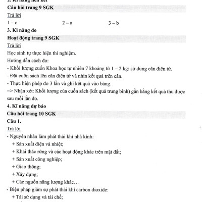 Hướng Dẫn Giải Bài Tập Khoa Học Tự Nhiên 7 - OP