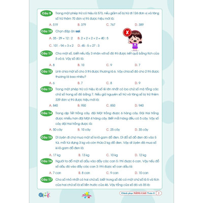 Chinh Phục Nâng Cao TOÁN Lớp 3 - Kết Nối Tri Thức Với Cuộc Sống - Bản Quyền
