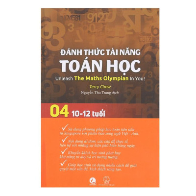 Sách Đánh Thức Tài Năng Toán Học 4, Toán Song Ngữ Singapore, Toán lớp 4, lớp 5 ( 10 - 12 tuổi )