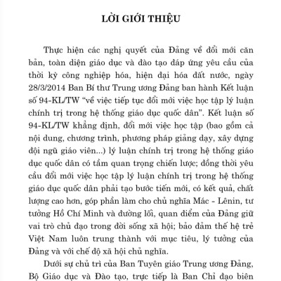 Giáo trình Tư tưởng Hồ Chí Minh (Dành cho bậc đại học hệ không chuyên lý luận chính trị) - bản in 2024