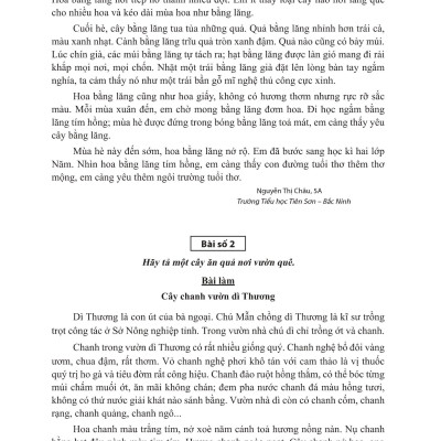 Tuyển Chọn Những Bài Văn Miêu Tả 5