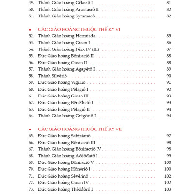 266 TRIỀU ĐẠI GIÁO HOÀNG TRONG DÒNG LỊCH SỬ GIÁO HỘI