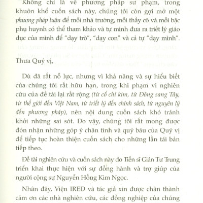 SƯ PHẠM KHAI PHÓNG - THẾ GIỚI, VIỆT NAM & TÔI (Bìa cứng) (Dạy chính là giúp người khác học! Khai phóng chính là khai mở tâm trí và giải phóng tiềm năng con người - Giản Tư Trung)