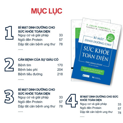 Bí mật dinh dưỡng cho sức khoẻ toàn diện (TB), tặng sách: Một chữ Tâm rưng rưng