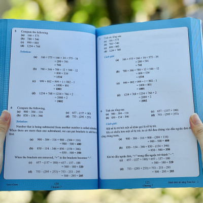 Sách Đánh Thức Tài Năng Toán Học 2 và 3 ( 8 - 10 tuổi ) - Sách Song Ngữ ( Việt – Anh) Giúp Trẻ Vừa Học Toán Vừa Ôn Luyện Tiếng Anh Theo Chương Trình Singapore, Sách Toán Lớp 2, Lớp 3, Lớp 4 - Á Châu Books, Bìa Cứng, In Màu