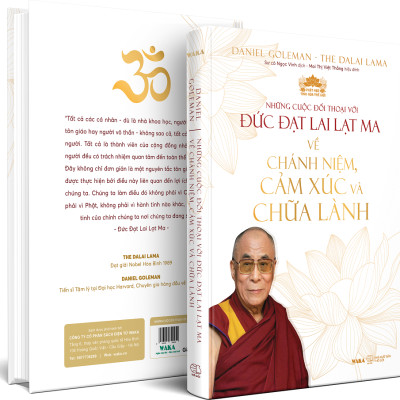 (Bìa cứng) Những cuộc đối thoại với ĐỨC ĐẠT LAI LẠT MA về Chánh niệm, Cảm xúc và Chữa lành - Waka