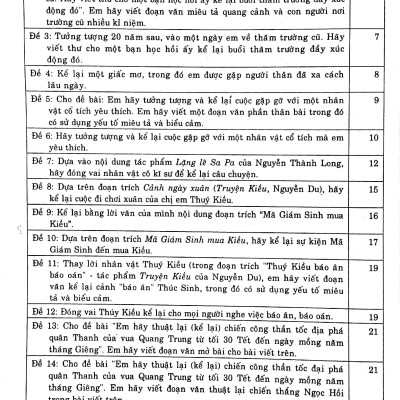 199 Bài Và Đoạn Văn Hay 9 (2020)