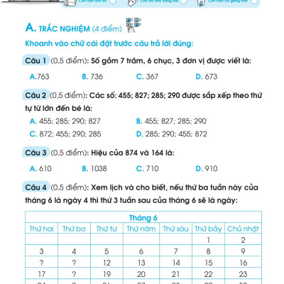 Đề Ôn Luyện Và Tự Kiểm Tra Toán Lớp 2 - Tập 2