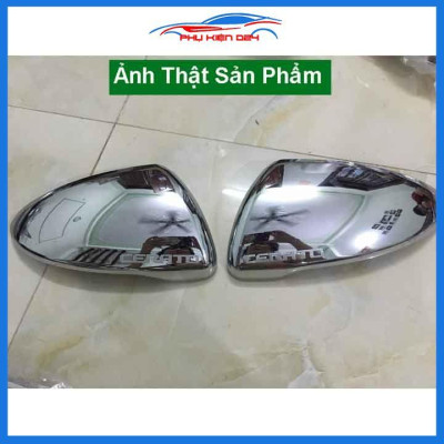 Ốp gương Cerato, K3 2019-2020-2021-2022 mạ crom bảo vệ chống trầy trang trí làm đẹp xe