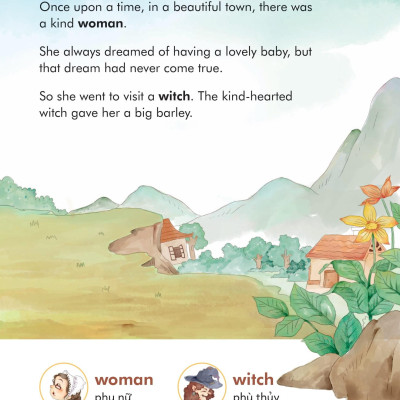 Truyện Cổ Tích Nổi Tiếng Song Ngữ Việt - Anh: Cô Bé Tí Hon - Thumbelina