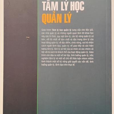 Sách - Giáo Trình Tâm Lý Học Quản Lý