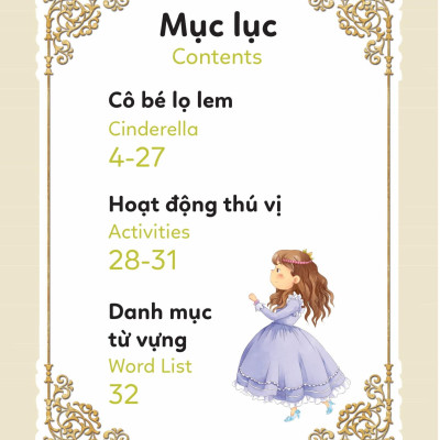 Truyện Cổ Tích Nổi Tiếng Song Ngữ Việt - Anh: Cô Bé Lọ Lem - Cinderella
