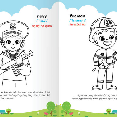 Sách - Colouring 365 ngày Tô màu - KHÁM PHÁ THẾ GIỚI PHÁT TRIỂN TRÍ TUỆ - Gia đình, Nghề nghiệp, Thể thao. (Cuốn 5)