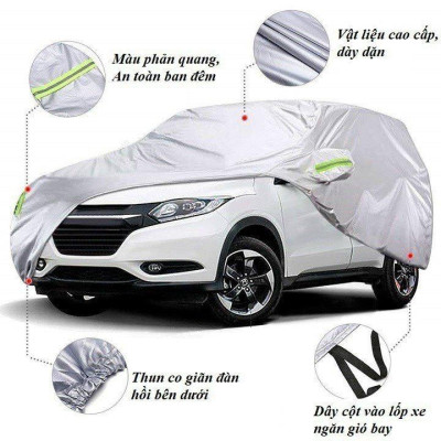 [FORTUNER] Bạt phủ xe ô tô 7 chỗ cỡ to Toyota Fortuner , áo chùm phủ kín bảo vệ xe ô tô chất liệu vải dù oxford 