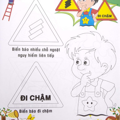 Bé Tập Tô Màu Và Học Tiếng Anh Theo Chủ Đề - An Toàn Giao Thông