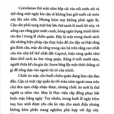 Tiền Truyện Series Đấu Trường Sinh Tử: Khúc Hát Của Chim Ca Và Rắn Độc