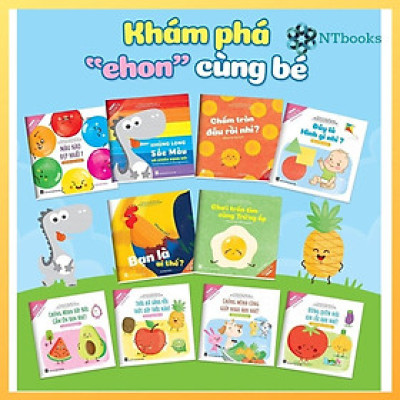 Trọn Bộ 10 tập EHON Song Ngữ cho bé thông minh sáng tạo: Ehon Điều Kỳ Diệu Của Hình Khối + Điều Kỳ Diệu Của Âm Thanh + Điều Kỳ Diệu Của Màu Sắc (Bộ 10 cuốn cho bé 0-6 tuổi / Bộ Sách Phát Triển Trí Tuệ & Kích Thích Thị Giác Cho Bé)