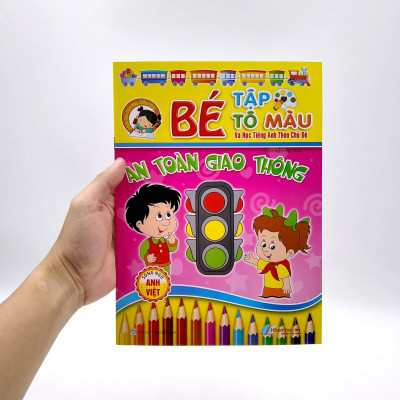 Bé Tập Tô Màu Và Học Tiếng Anh Theo Chủ Đề - An Toàn Giao Thông