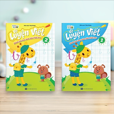 Sách- Combo  2 cuốn Sách Luyện Viết Tiền Tiểu Học quyển 1 và 2 (Hành trang cho bé vào Lớp 1)