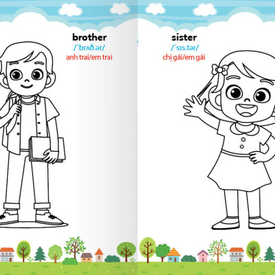 Sách - Colouring 365 ngày Tô màu - KHÁM PHÁ THẾ GIỚI PHÁT TRIỂN TRÍ TUỆ - Gia đình, Nghề nghiệp, Thể thao. (Cuốn 5)