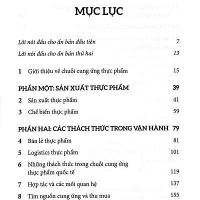 Quản Lý Chuỗi Cung Ứng Thực Phẩm Và Logistics