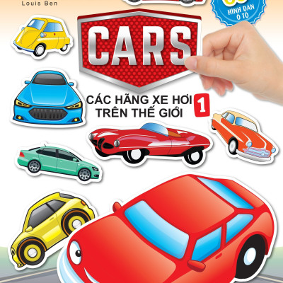 Sách - Combo 4 Cuốn Bóc Dán Hình Sticker Thông Minh - Cars: Các Hãng Xe Hơi Trên Thế Giới