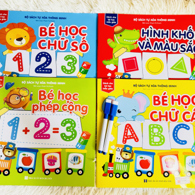 Sách- Combo 8 cuốn sách Tự Xoá Thông Minh cho bé (Tặng kèm bút)