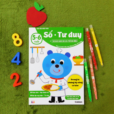 SÁCH THIẾU NHI CHO TRẺ 5-6 TUỔI_TOÁN HỌC_Số - Tư duy (5~6 tuổi)