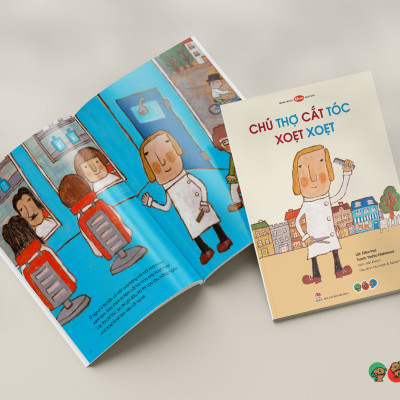 Truyện Ehon bé 3-4-5 tuổi - Chú thợ cắt tóc xoẹt xoẹt