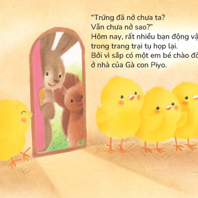 Gà con Piyo và Em gái - Sách tranh Pop-up