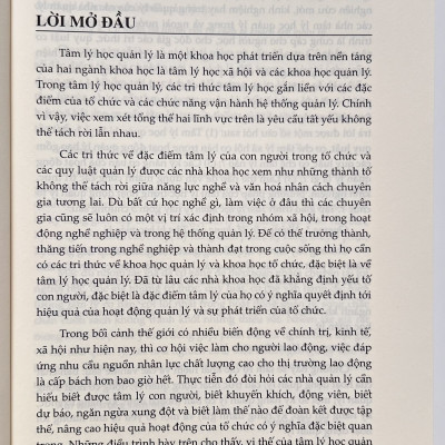 Sách - Giáo Trình Tâm Lý Học Quản Lý