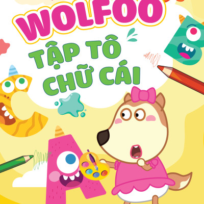 Combo 6 cuốn Wolfoo Tập Tô Chữ Cái Và Chữ Số