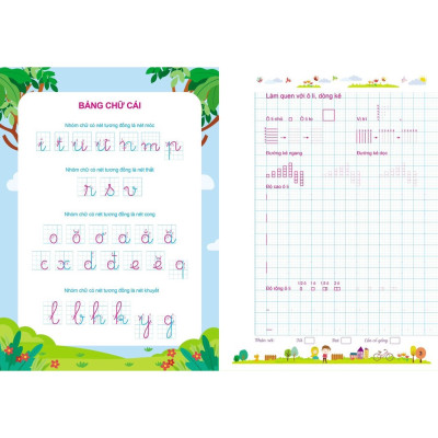Sách - Vở Tập Viết Trọn Bộ Cho Bé Vào Lớp 1 - Phiên Bản Mới Nhất 5 Trong 1