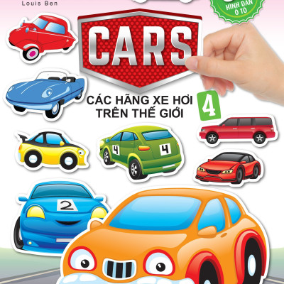 Sách - Combo 4 Cuốn Bóc Dán Hình Sticker Thông Minh - Cars: Các Hãng Xe Hơi Trên Thế Giới