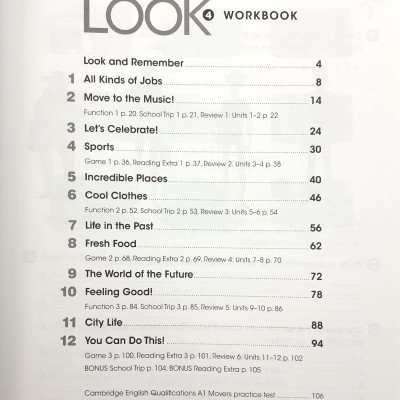 Look 4: Workbook With Online Practice