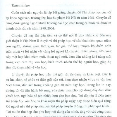 Dẫn Luận Thi Pháp Học Văn Học (Bìa mềm)