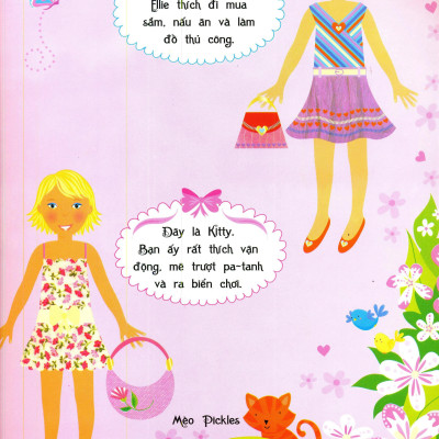 Dán Hình Sáng Tạo Trang Phục Búp Bê - Búp Bê Xinh Xắn
