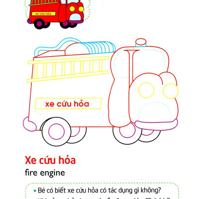 Tập Tô Màu Và Nhận Biết Thế Giới Xung Quanh - Các Phương Tiện Giao Thông