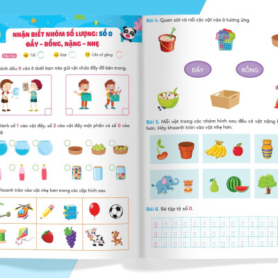 Phiếu Luyện Toán Tư Duy Cùng Gấu Kiki 1: Nhận Biết Nhóm Số Lượng