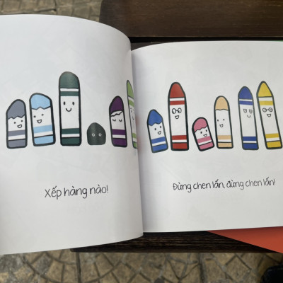 (Bộ 5 cuốn có minh họa màu) EHON BÉ NGOAN: Một Và Đôi - Xếp Hàng Nào! - Tùng Tùng Tùng - Chiếp Chiếp Chiếp - Lên Trên Và Xuống Dưới – Vizibook – NXB Phụ Nữ – (Bìa mềm)