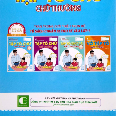 Chuẩn Bị Cho Bé Vào Lớp 1 - Tập Tô Chữ - Chữ Thường (Dành Cho 5-6 Tuổi)