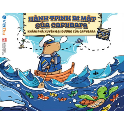 Sách Tô Màu Chữa Lành - Hành Trình Bí Mật Của Capybara - Khám Phá Xuyên Đại Dương Của Capybara - VT