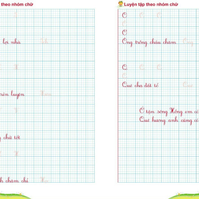 Combo Bé tập viết chữ nhỏ - Tập viết chữ 1 ly (Chữ hoa cỡ nhỏ, theo nhóm và Luyện viết chữ 1 ly)