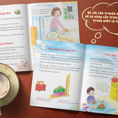 Sách - One Story A Day - CUỐN 6 : 365 câu chuyện phát triển IQ, EQ cho bé - Bản song ngữ tặng kèm file nghe