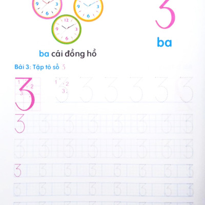 Tủ Sách Cho Bé Vào Lớp 1 - Bé Tập Tô Chữ Số - Dành Cho Bé 4-5 Tuổi (Tái Bản 2022)