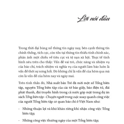 Tổng Biên Tập - Chuyện Người Trong Cuộc