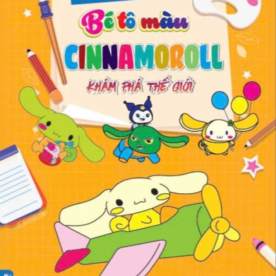 Combo Bé Tô Màu Cinnamoroll + Bé Tô Màu Baby Three (Bộ 4 Cuốn) - HA