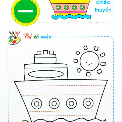 Bé Chuẩn Bị Vào Lớp Một - Vở Tập Tô Nét Cơ Bản (Dành Cho Trẻ 5-6 Tuổi)