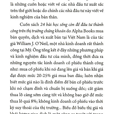 24 Bài Học Sống Còn Để Đầu Tư Thành Công Trên Thị Trường Chứng Khoán (Quà Tặng TickBoook Sinh Động)